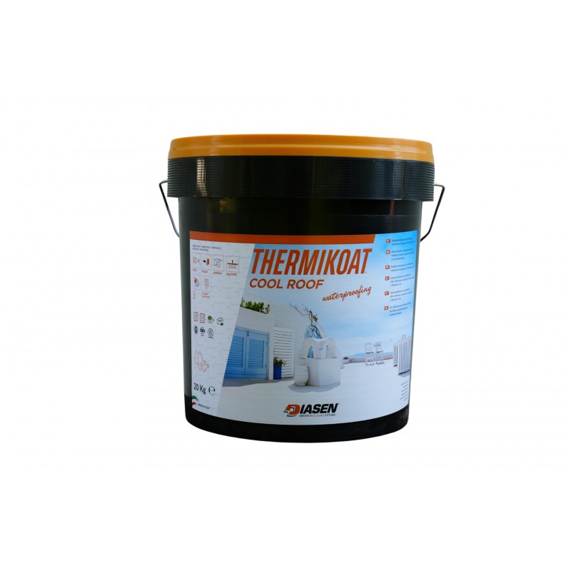 Impermeabilizzante Diasen Thermikoat Cool Roof colore bianco (Secchio da 20 Kg)