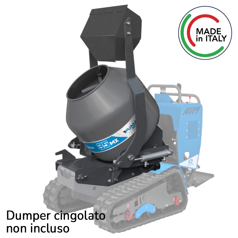 Kit betoniera 250lt per mini dumper Puma 600 Polieri