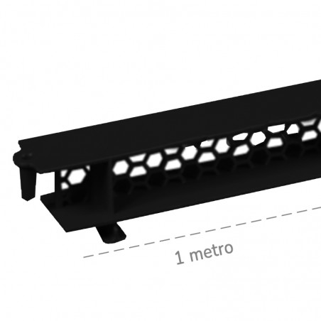 Listelli aerazione tetti ventilati Dakota 25x1000mm in polipropilene nero (100pz)