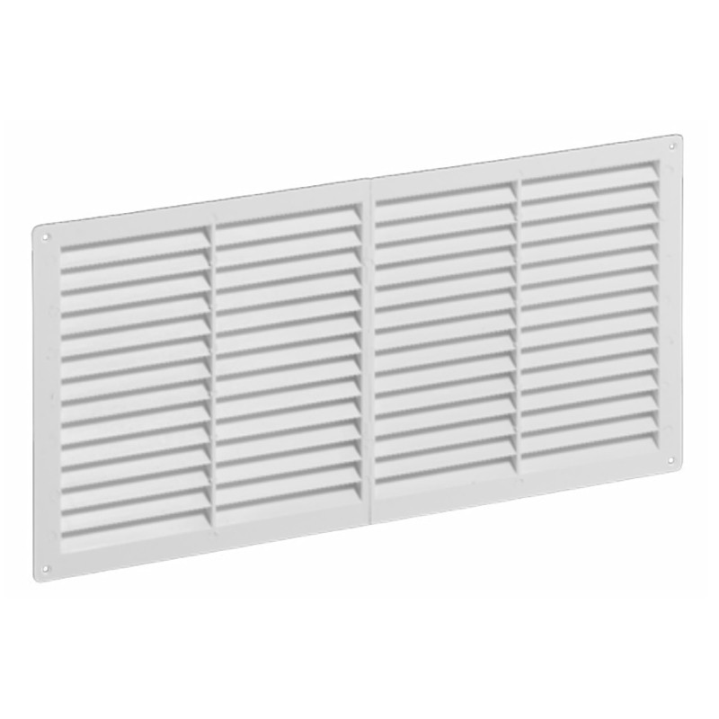 Griglie di ventilazione rettangolari fisse Dakota 830x220mm in ABS bianco (10pz)