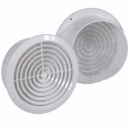 Griglie di ventilazione fisse Dakota Vortex 100mm in ABS bianco opaco (10pz)