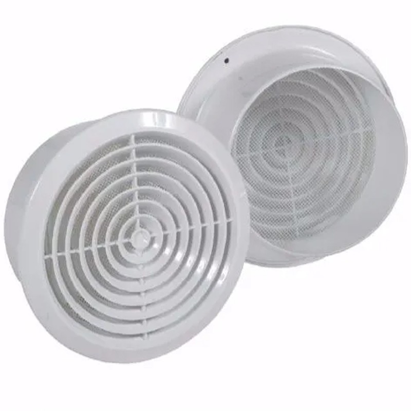 Griglie di ventilazione fisse Dakota Vortex 125mm in ABS bianco opaco (10pz)