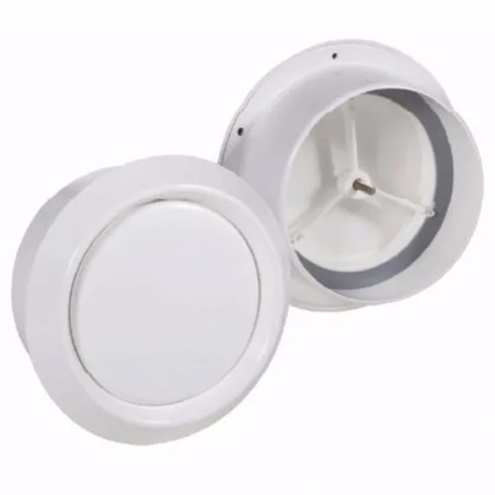 Valvola di ventilazione fissa Dakota 125mm con diffusore regolabile in ABS bianco opaco