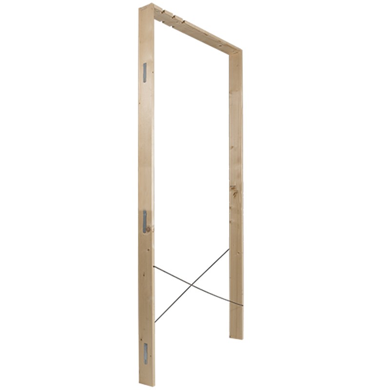 Controtelaio universale Dakota Crossmetallo in legno abete, luce porta 65-100mm, muro 8,5cm