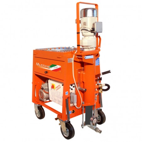 Intonacatrice continua Mixer Mustang 5,5kW per intonaci premiscelati, serbatoio 80litri