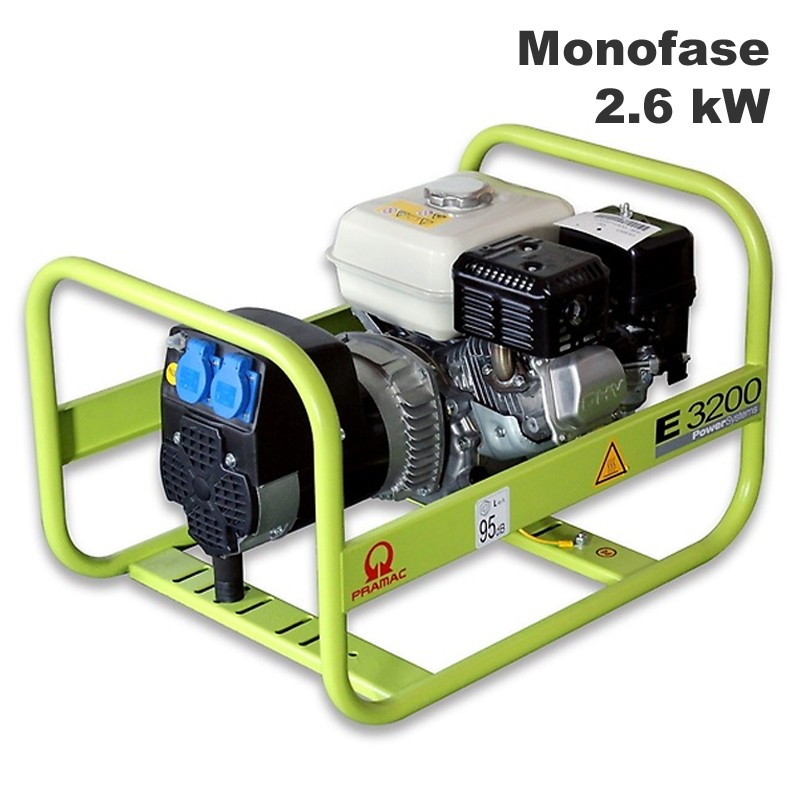 Generatore di corrente a benzina Pramac E3200 Monofase 2.6kW