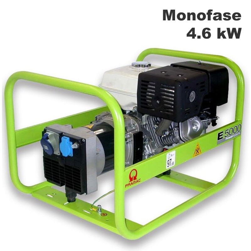 Generatore di corrente a benzina Pramac E5000 Monofase 4.6kW