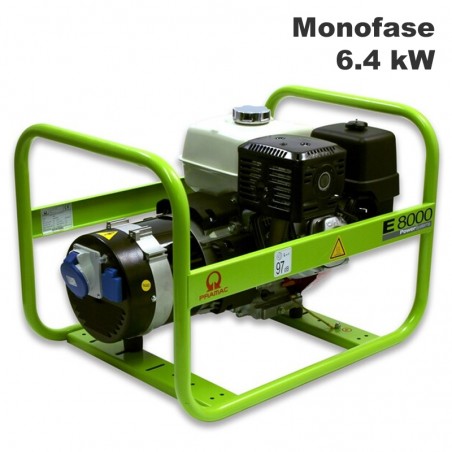 Generatore di corrente a benzina Pramac E8000 Monofase 6.4kW