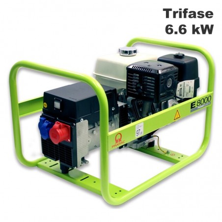 Generatore di corrente a benzina Pramac E8000 Trifase 6.6kW