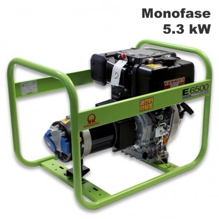 Generatore di corrente diesel Pramac E6500 Monofase 5.3kW