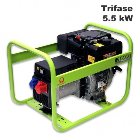 Generatore di corrente diesel Pramac E6000 Trifase 5.5kW