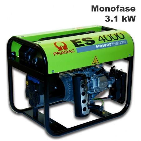 Generatore di corrente a benzina Pramac ES4000 Monofase 3.1kW con regolatore automatico tensione