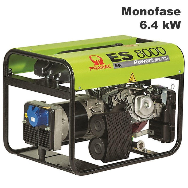 Generatore di corrente a benzina Pramac ES8000 Monofase 6.4kW con regolatore automatico tensione