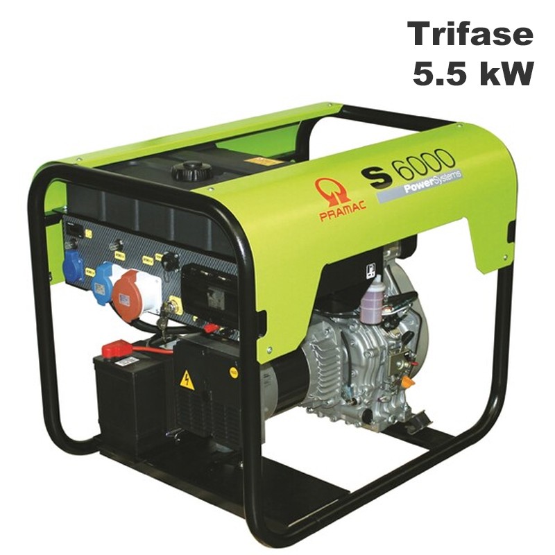 Generatore di corrente diesel Pramac S6000 Trifase 5.5kW