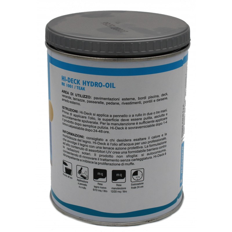 Olio Rio Verde Hi-deck hydro oil per pavimento legno Teak RK1001