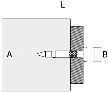 Schema tecnico chiodi a steccati XHA Celo