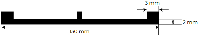 Misure separatore in gomma antirumore Dakota