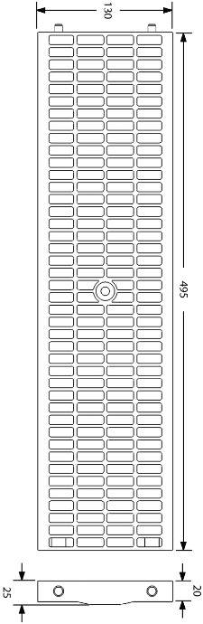 Schema tecnico Dakota griglia Strong Antitacco