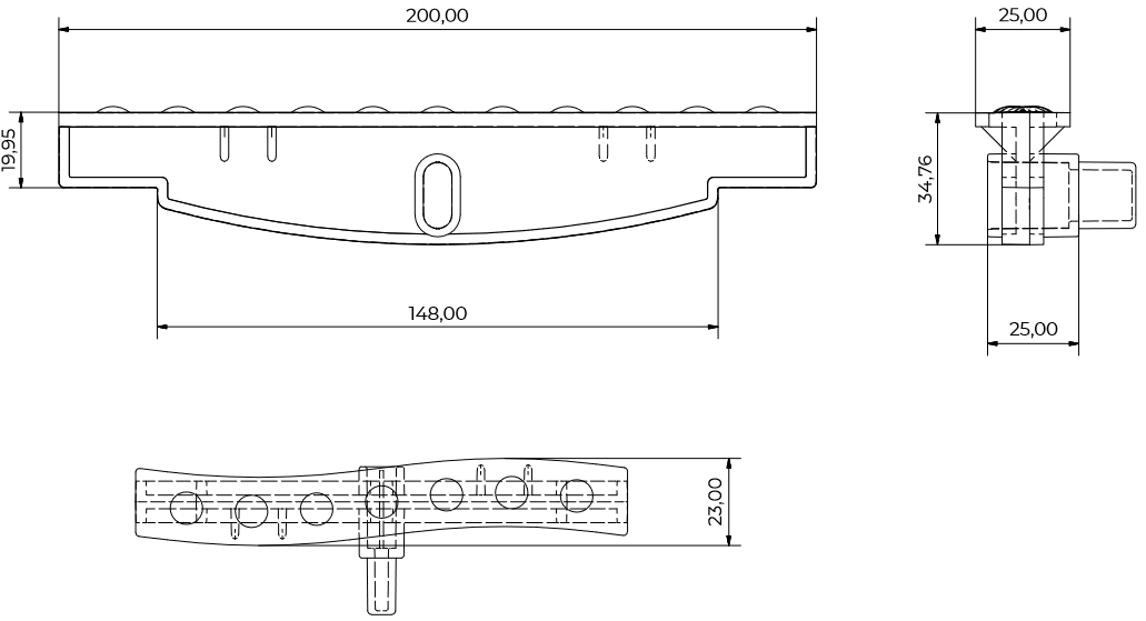 Schema tecnico Dakota griglia Snake 200