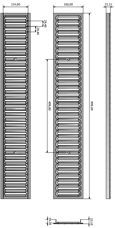 Schema tecnico Dakota griglia corpibordo