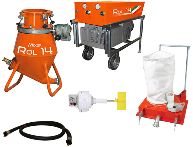 Dotazione impianto convogliatore Mixer Rol 14 Becker