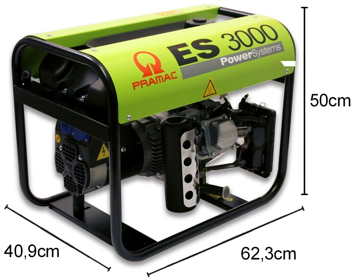 Schema tecnico generatore di corrente ES3000 Pramac