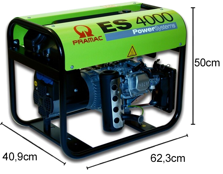 Schema tecnico generatore di corrente ES4000 Pramac