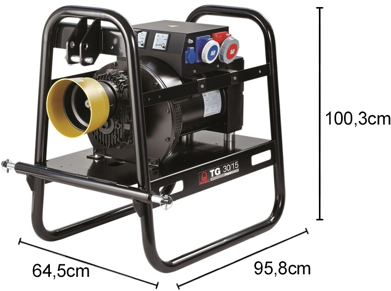 Schema tecnico generatore cardano TG20/3 trifase Pramac