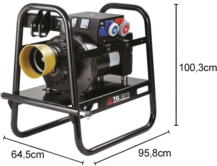 Schema tecnico generatore cardano TG25/3 trifase Pramac