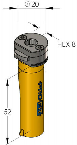 Schema tecnico sega a tazza Multi Purpose ProFit 20mm