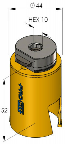 Schema tecnico sega a tazza Multi Purpose ProFit 44mm