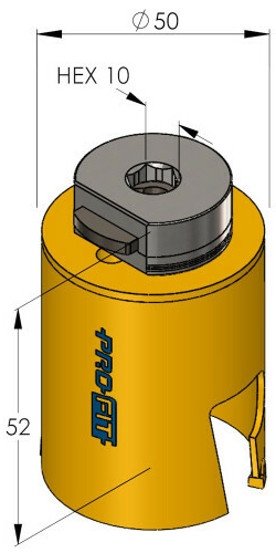 Schema tecnico sega a tazza Multi Purpose ProFit 50 mm