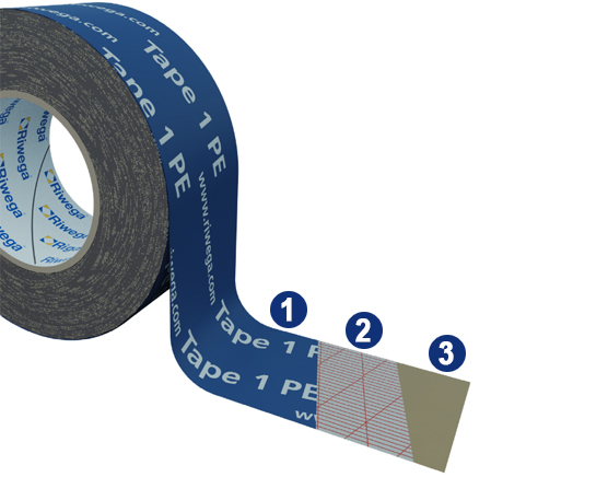 Composizione nastro acrilico Tape 1 PE 100 X Riwega